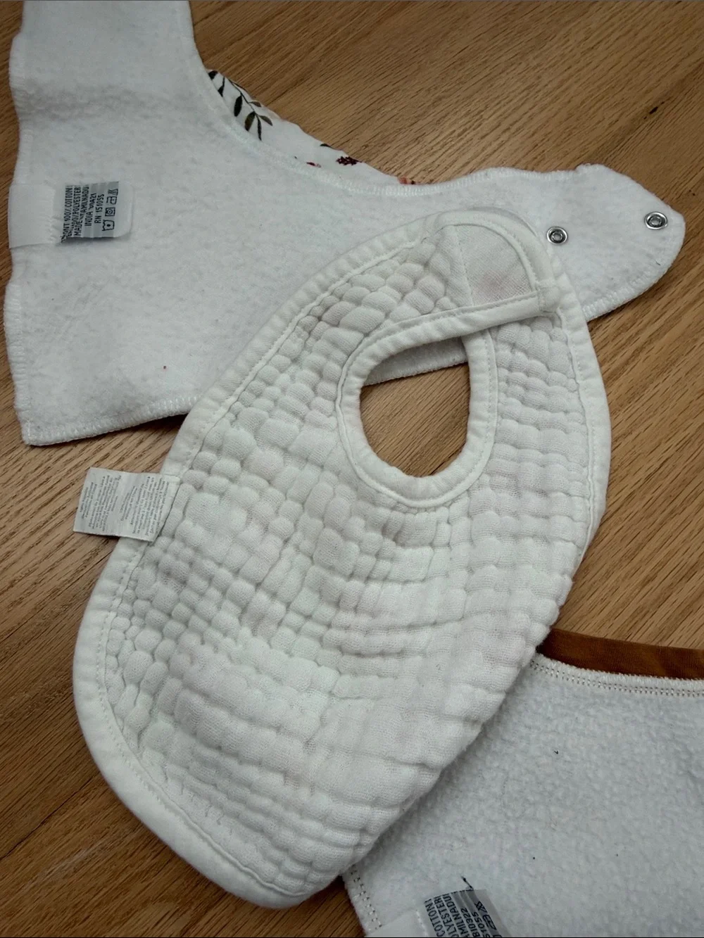 Bundle of copper pearl bandana bibs